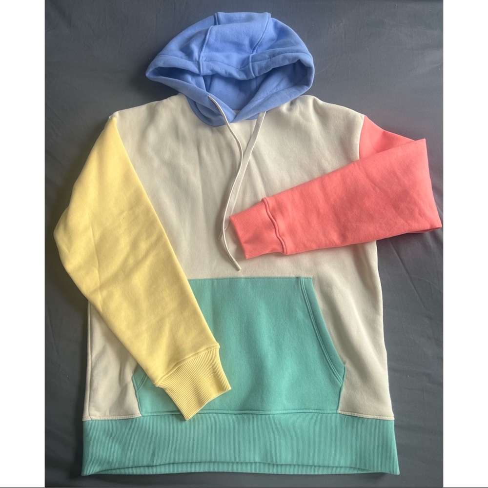 Zara Hooded Colorblock Sweatshirt